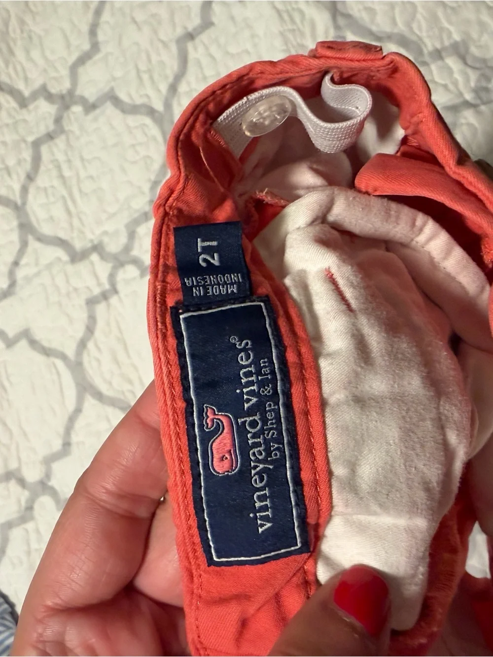 Vineyard Vines Coral Orange Toddler Shorts